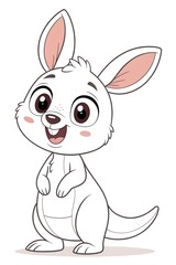 Obraz premium Colouring page for kids, hand drawn vector illustration of a cartoon, pre school Colouring page, animal Colouring page, flower Colouring page, adult Colouring page,printables 