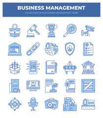 Collection of 25 Business Management Icons. Streamline Your Workflow