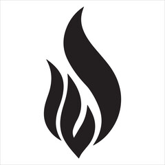 Obraz premium fire silhouette vector