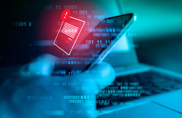 Fraud mail , cyber crime warning , security awareness