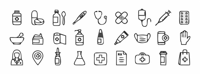 Pharmacy and medication.eps