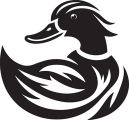 Duck Silhouette Vector