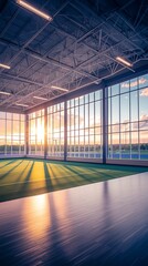 Modern indoor sports facility