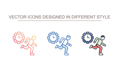 Action icon design with white background stock illustration