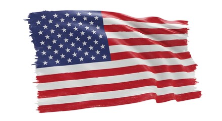 Obraz premium American Flag High-Resolution Image of the Stars and Stripes Waving