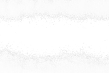 white snow winter bottom and top border frame top view isolated on white or transparent png