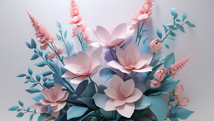 A minimalist floral set with black line art and a single-toned ink splash softly applied to petals and leaves for elegance.