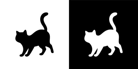 Playful Cat Silhouette Variation  © iChan Design
