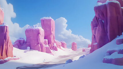 Dreamy cityscape abstract sunrise pastel colors