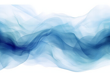 Obraz premium Blue Aqua Teal Water Waves Abstract Ocean Art Texture Watercolor Illustration Background 