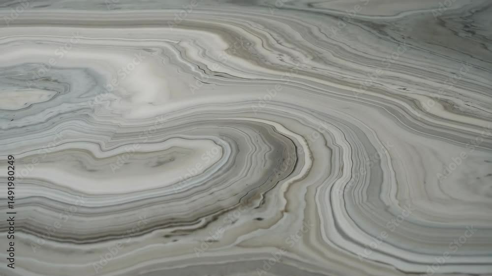 Poster elegant white gray marble stone showing layered sedimentary structure and textural patterns in a clo
