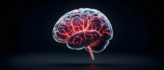 Abstract 3d Pixelated Brain Model