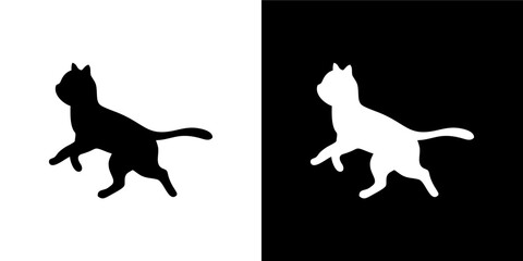 Sitting Cat Silhouette Variation  © iChan Design