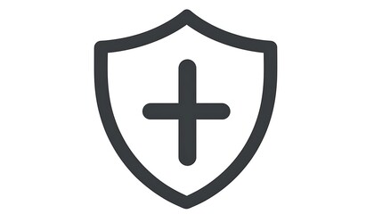 Obraz premium Shield with plus sign