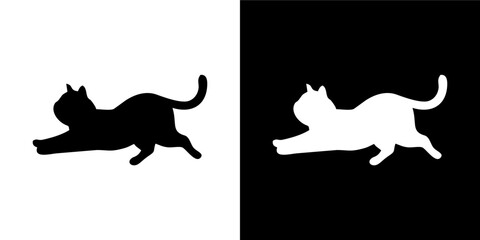 Sitting Cat Silhouette Variation 