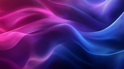 Obraz premium Abstract flowing lines in shades of pink and blue creating a dynamic wave effect