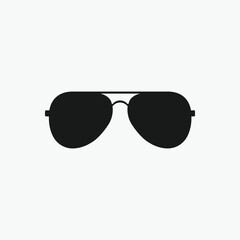 summer icon sunglasses vector silhouette