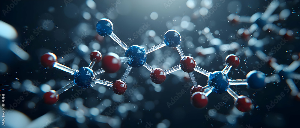 Poster Abstract 3d Molecular Structure Display
