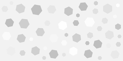 abstract modern white and grey elegant hexagons background