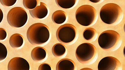 Circular Holes in Abstract Texture: Design