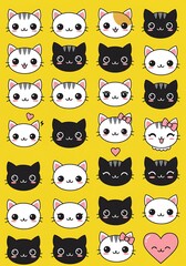 Purrfectly Adorable: Kawaii Cat Crew AI Generated