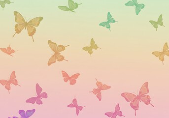 Pastel Butterfly Dream: Soft Hues & Gentle Flight
