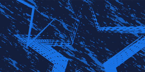 Abstract and Colorful Brush Background with Halftone Effect. Brush Stroke Illustration for Banner, Poster, or Sports Background. Scratch and Texture Elements For Design