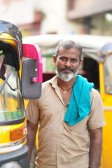 Portrait of an auto driver 