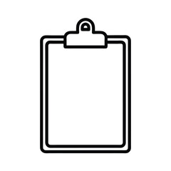 clipboard with blank paper
