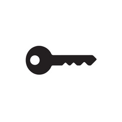 Simple Key Black Silhouette