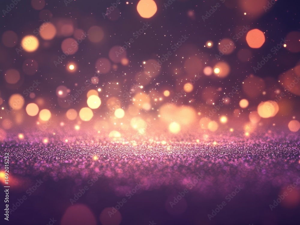 Aufkleber abstract glitter background with bokeh lights in warm colors creating a festive atmosphere for celeb