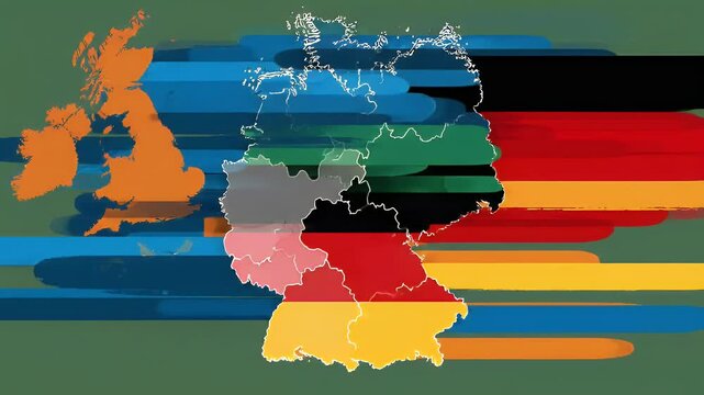 European Union Map: Germany and UK Integration