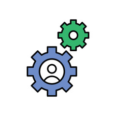 Team Manager Icon vector stock illustration