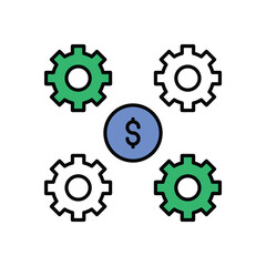Money Management Icon vector stock illustration