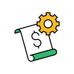 Finance Chart Icon vector stock illustration