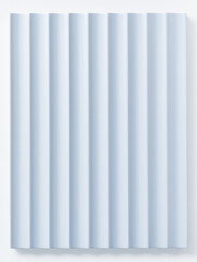 Soft blue hues and elegant vertical ridges create a harmonious and contemporary wall decoration