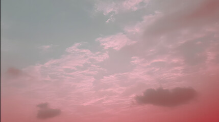 Obraz premium A pink sky with clouds