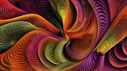 Swirling abstract colorful vortex background