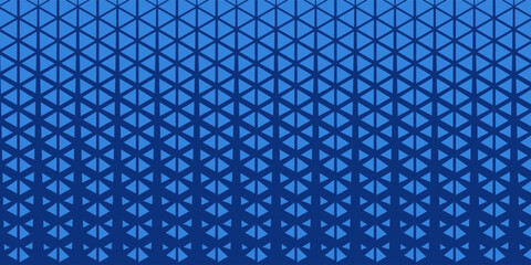 Triangles Halftone Pattern Vector Abstract Geometric Technology Background. Triangular Half Tone Texture. Minimal Style Dynamic Tech Wallpaper