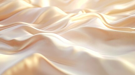 Obraz premium Soft, flowing peach-toned fabric