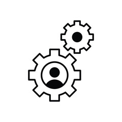 Team Manager Icon vector stock illustration