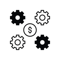 Money Management Icon vector stock illustration