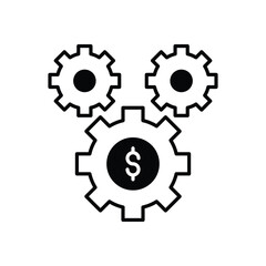 Business Management Icon vector stock illustration