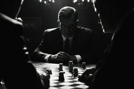 a high-stakes negotiation where the key player must decide whether to compromise their integrity for the sake of a greater good - Powered by Adobe