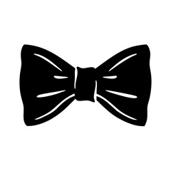 Black Bow Tie Silhouette. Perfect for Formal Wear, Tuxedo,  Logos & Fashion Branding
