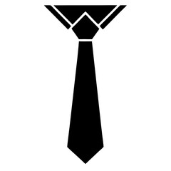  Flat Tie Silhouette neck accessory vector  Illustration for Uniform and Accessories Logos