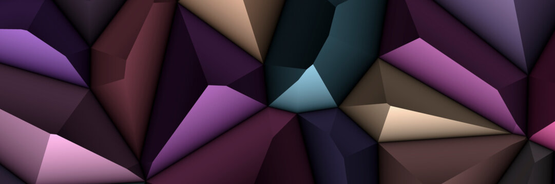 Vivid patterns on colorful matte geometric blocks