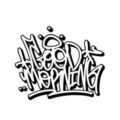 vector greeting in graffiti writing style