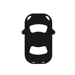 Car with top view. Stock illustration icon