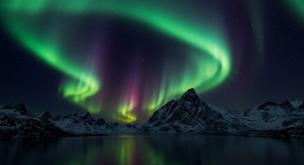 Aurora Borealis Majesty: Arctic Night's Embrace